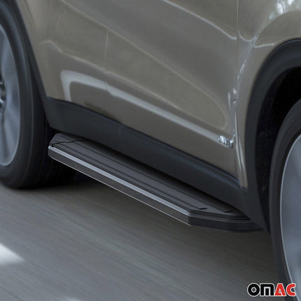Trittbretter Seitenschweller für Kia Sportage 2017-2022 ABE Schwarz Alu