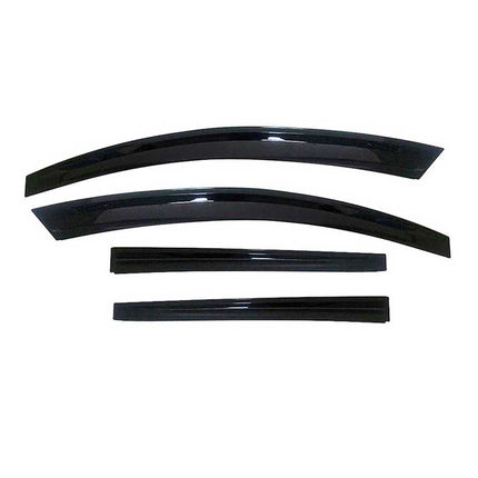 4x Windabweiser Regenabweiser für VW Amarok 2011-2021 Acryl Dunkel