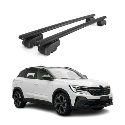 Dachträger Grundtäger für Renault Austral 2022-2026 75kg Aluminium Schwarz 2 tlg
