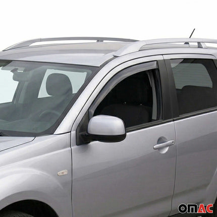 Windabweiser Regenabweiser für Skoda Roomster 2006-2015 Dunkel Acryl 2tlg