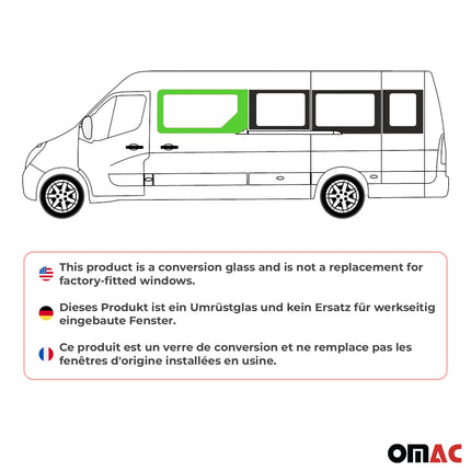Seitenfenster Auto für Renault Master 2010-2024 Schiebetür Links L2 L3 L4 H2