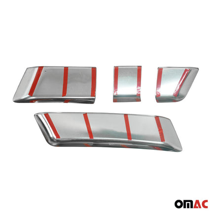 Kühlergrill Leisten Grillleisten für Renault Megane Vordere 2008-2012 Chrom 4x
