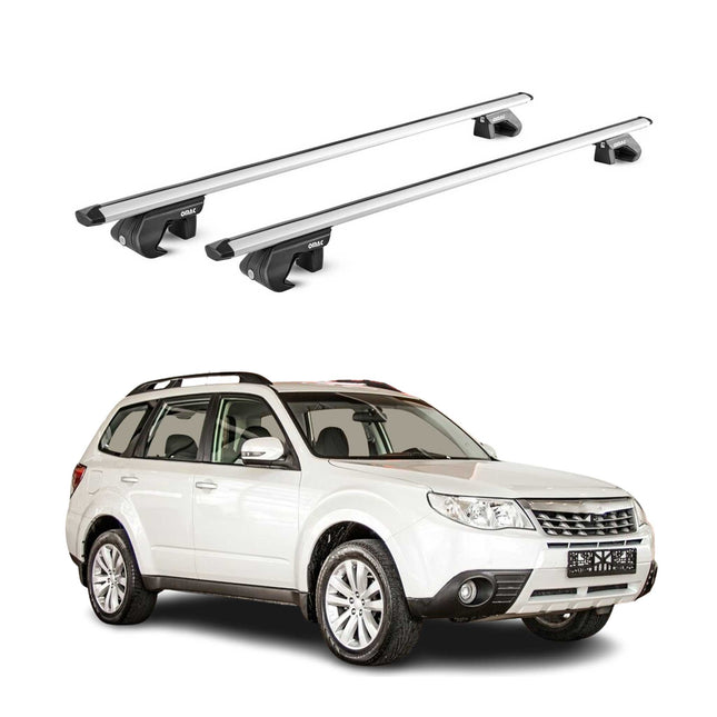 Dachträger Grundtäger für Subaru Forester III 2008-2013 5tür 90kg Alu ABE Silber