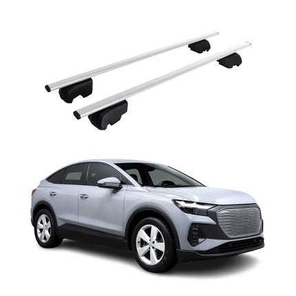 Dachträger Grundtäger für Audi Q4 e-tron 2021-2026 75kg Metall Silber 2 tlg