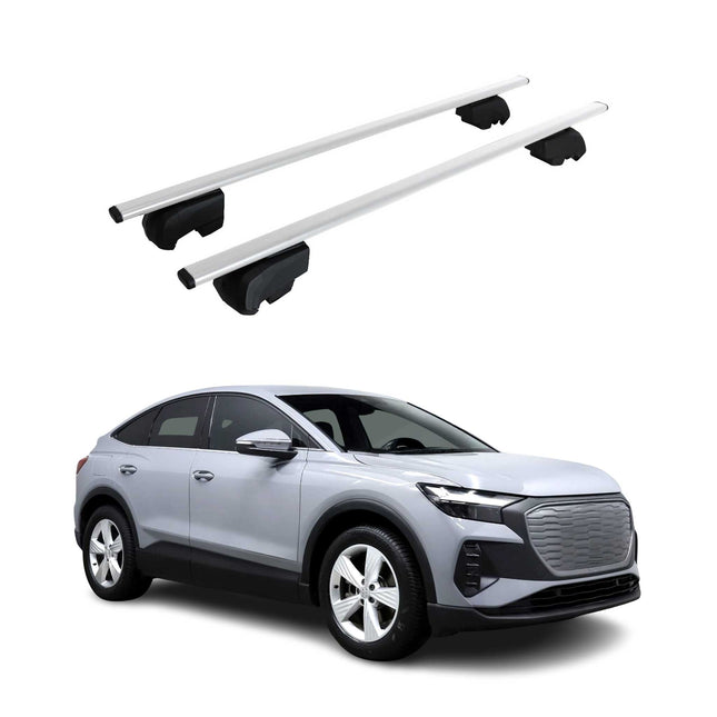 Dachträger Grundtäger für Audi Q4 e-tron 2021-2026 75kg Metall Silber 2 tlg