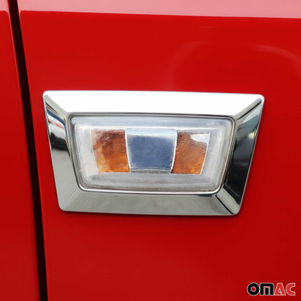 Blinkerrahmen Signalblende Blinker für Dacia Dokker 2012-2019 Edelstahl Chrom