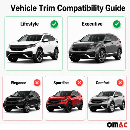 Dachträger Grundtäger für Honda CR-V V 2020-2022 Facelift Aluminium Schwarz 2tlg