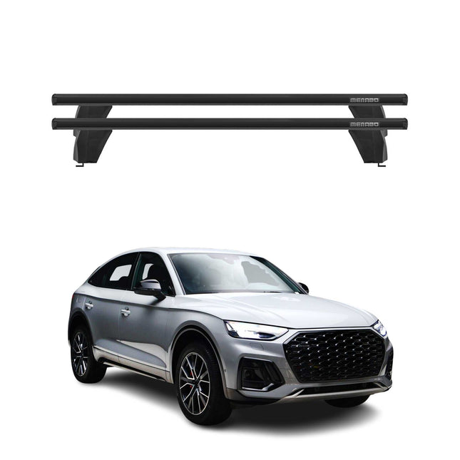 Menabo Dachträger Grundtäger für Audi Q5 Sportback 2021-2025 75kg Alu Schwarz 2x