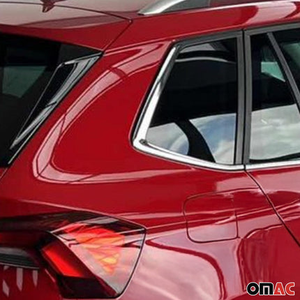 Fensterleisten Zierleisten für Skoda Kamiq 2019-2026 Edelstahl Chrom 6tlg