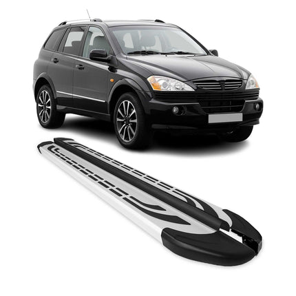 Trittbretter Seitenschweller Seitenbretter für Ssangyong Kyron 2005-2014 Alu