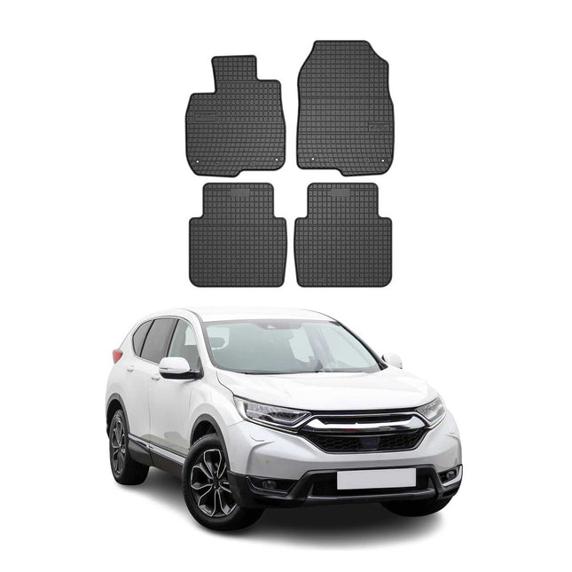 OMAC Gummi Fußmatten für Honda CRV 2017-2022 Automatten Gummi Schwarz 4tlg