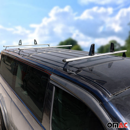 3x Dachträger + Leiterhalter Set für VW T5 T6 T6.1 Transporter 2003-2024 Grau