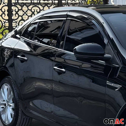 Fensterleisten Zierleisten für Renault Megane 2016-2020 Limo Edelstahl Chrom 6x