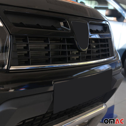 Kühlergrill Leisten Grillleisten für Dacia Duster 2010-2012 Edelstahl Chrom