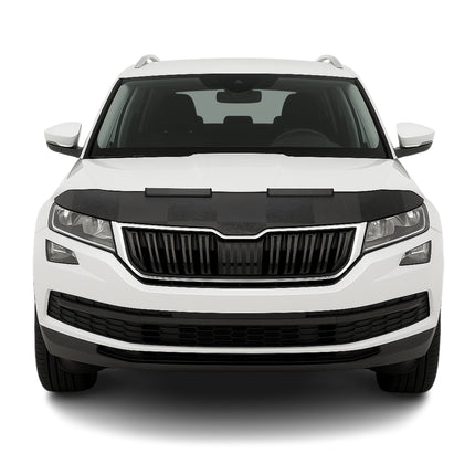 Haubenbra Steinschlagschutz Bonnet Bra für Skoda Kodiaq 2016-2026 Kariert Halb