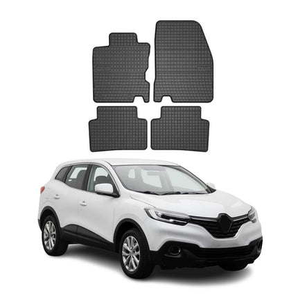 OMAC Gummi Fußmatten für Renault Kadjar 2015-2018 Automatten Gummi Schwarz 4tlg