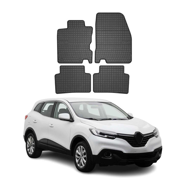 OMAC Gummi Fußmatten für Renault Kadjar 2015-2018 Automatten Gummi Schwarz 4tlg