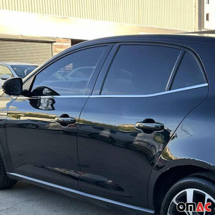 Fensterleisten Zierleisten für Renault Megane IV Schrägheck 2016-2022 Chrom 6tlg
