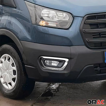 Nebelscheinwerfer Rahmen Chrom für Ford Transit 2020-2026 Edelstahl 2x