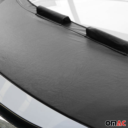 Haubenbra Steinschlagschutz Bonnet Bra für Citroen Berlingo 2008-18 Schwarz Halb