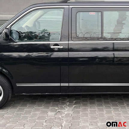 Seitentürleiste Türschutz für VW Transporter T5 2003-2015 LHD Kurzer Chrom 5x