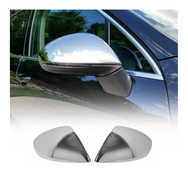 Spiegelkappen Spiegelabdeckung für VW Touareg 2010-2014 Edelstahl Chrom 2tlg