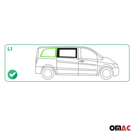 Seitenfenster Sicherheitsglas für Mercedes Vito W639 2003-2014 Hinten Rechts L1