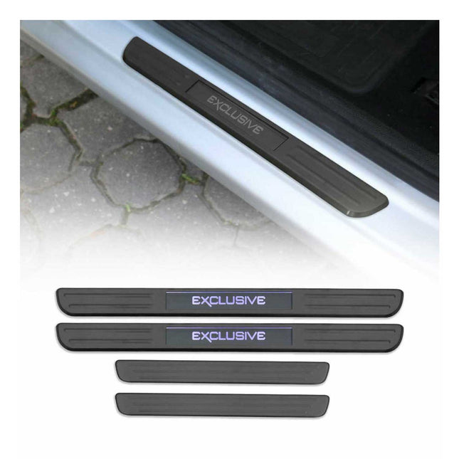Einstiegsleisten Exclusive für VW Tiguan 2016-2024 Chrom Gebürstet Dunkel 4x
