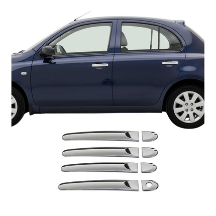 Chrom Türgriff Blende für Nissan Micra 2010-2017 4-Tür Edelstahl 8tlg