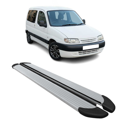 Seitenschweller Trittbretter Schweller für Citroen Berlingo L1 1996-08 Alu Grau