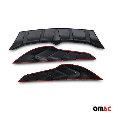 Heckspoiler Heckflügel Hecklippe für Mitsubishi L200 2019-2026 ABS Schwarz 3tlg