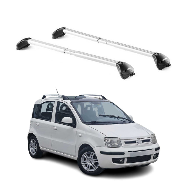 Dachträger für Fiat Panda III Cross 2014-2026 5 tür 100kg Alu Silber 2x ABE