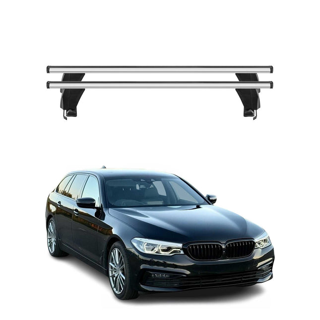 Menabo Dachträger Grundtäger für BMW 5er Touring G31 2017-2023 50kg Alu Grau 2x