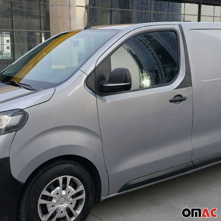 Spiegelkappen Leiste für Opel Vivaro B 2014-2019 Edelstahl Silber 2tlg