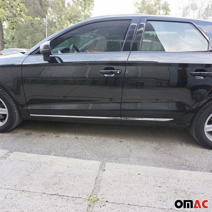 Seitentürleiste Türleisten Türschutzleisten für VW Polo 2014-2017 Edelstahl 4x