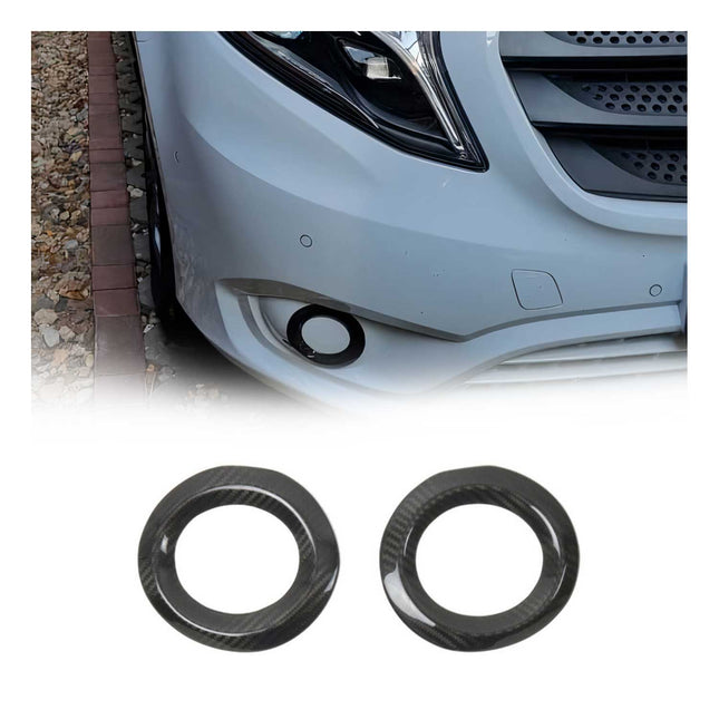 Nebelscheinwerfer Rahmen Umrandung für Mercedes Vito W447 2014-2019 Echt Carbon