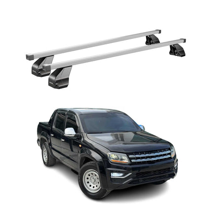 Menabo Dachträger Grundtäger für VW Amarok mk1 2010-2016 Pre-FL 75kg Silber 2x