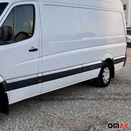 Seitentürleiste Türschutz für Mercedes Sprinter W906 2006-2018 L4 Langer Chrom