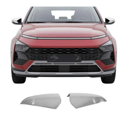 Spiegelkappen Spiegelabdeckung für Hyundai Bayon 2021-2026 Edelstahl Chrom 2tlg
