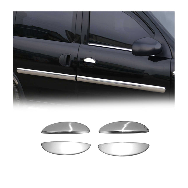 Chrom Türgriff Blende für Opel Corsa C 2000-2006 2-Tür Edelstahl 2tlg