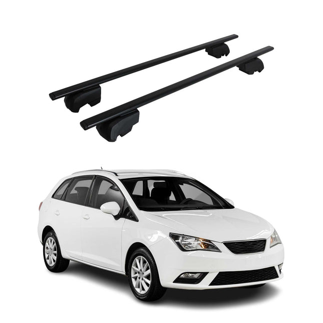 Dachträger Grundtäger für Seat Ibiza mk4 Sport Tourer 2010-2017 75kg Schwarz 2x