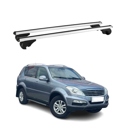 Dachträger Grundtäger für SsangYong Rexton 2012-2026 75kg Aluminium Silber 2 tlg