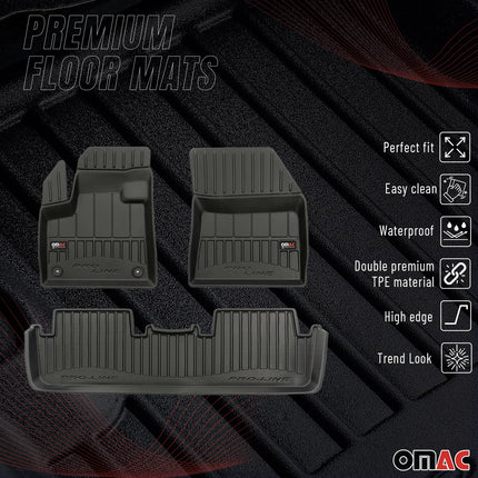 OMAC Gummi Fußmatten für DS7 Crossback / DS 7 2017-2026 Premium TPE Automatten