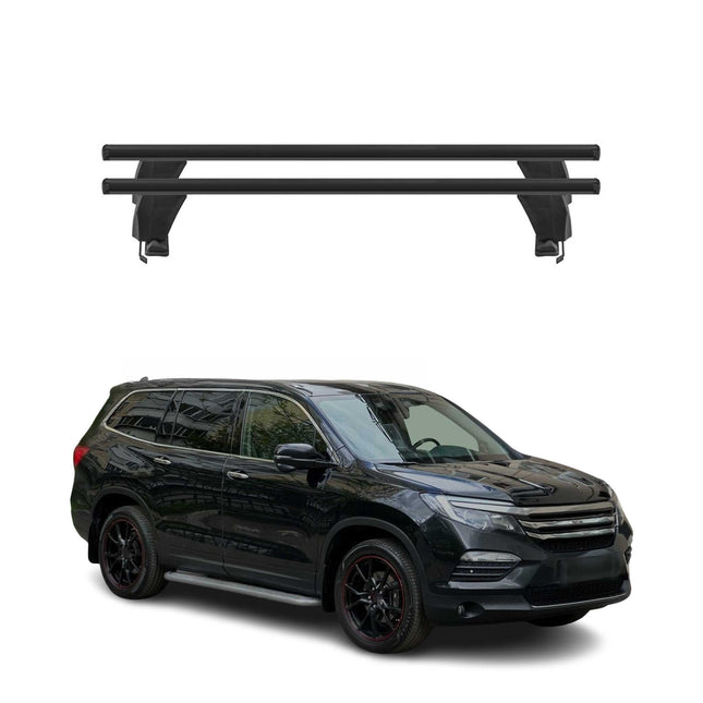 Menabo Dachträger Grundtäger für Honda Pilot 2016-2022 50kg Alu Schwarz 2 tlg