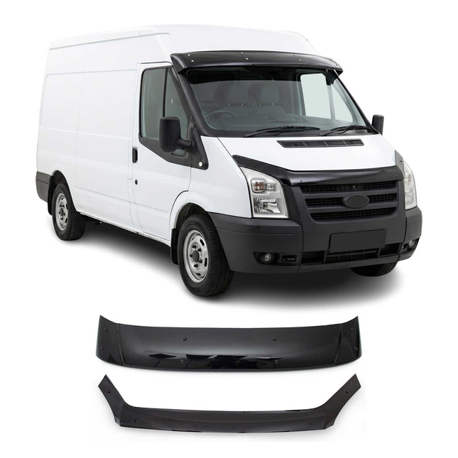 Sonnenblende Motorhaube Deflektor Set für Ford Transit 2006-2014 Acryl 2tlg