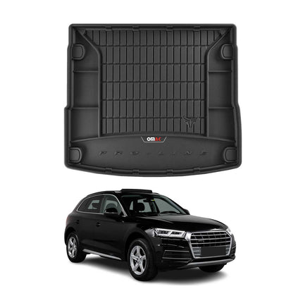 OMAC Gummi Kofferraumwanne für Audi Q5 FY 2017-2024 TPE Laderaumwanne Schwarz