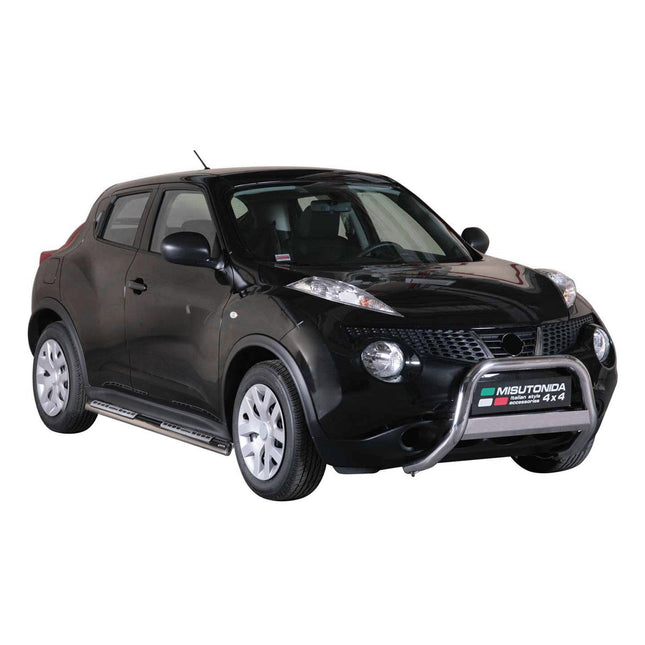 Edelstahl Seitenschweller Schwellerrohre für Nissan Juke F15 2010-2019 Silber