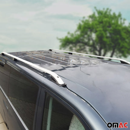 Dachreling Dachträger für Peugeot 3008 2016-2019 Grau Aluminium 2 tlg