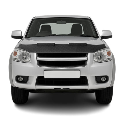 Bonnet Bra Haubenbra Steinschlagschutz für Ford Ranger II 2007-2009 Halb Schwarz