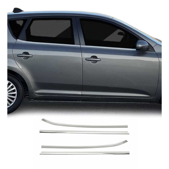 Fensterleisten Zierleisten für Kia Ceed Ceed Schrägheck 2006-2012 Edelstahl 4tlg